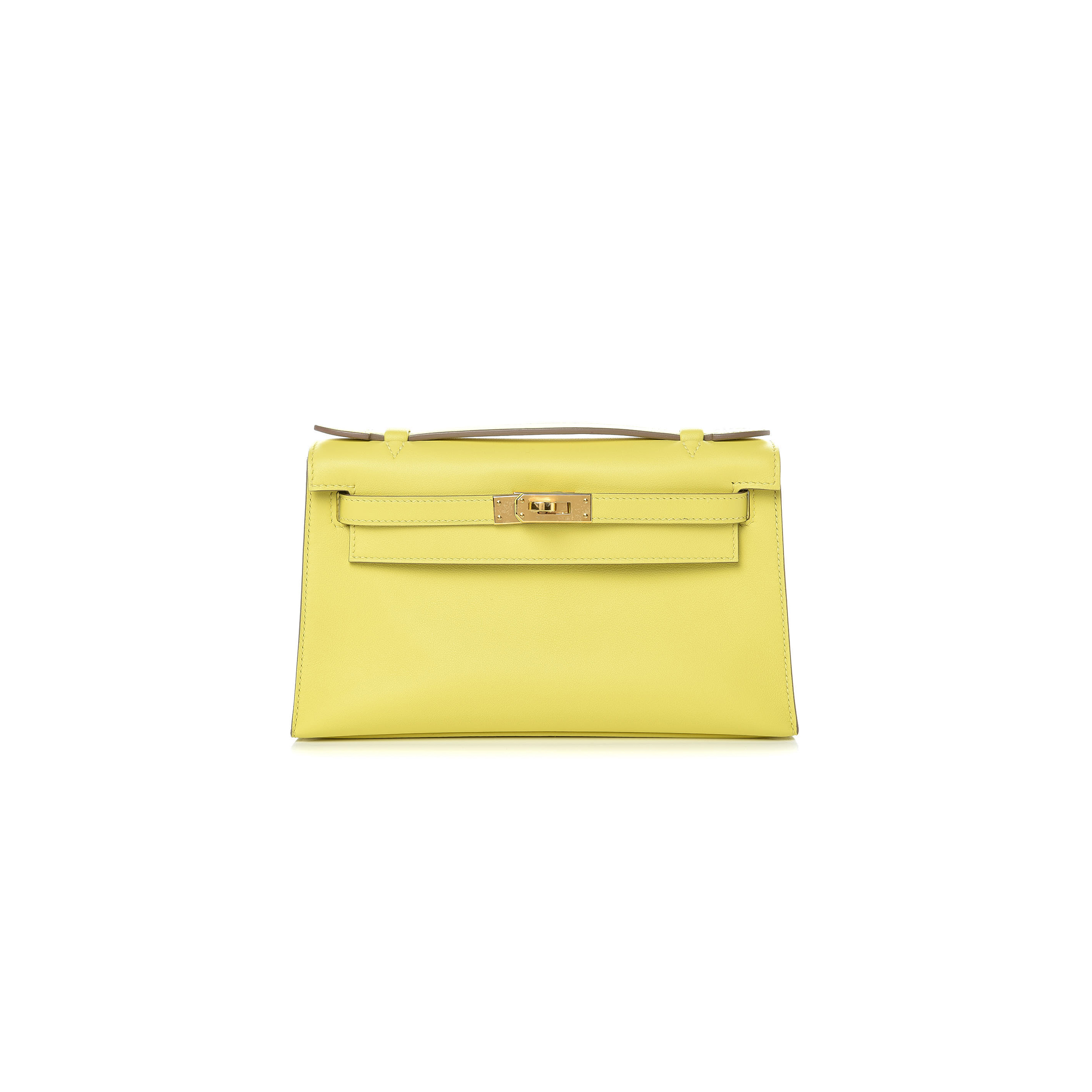 HERMÈS MASTER SWIFT KELLY POCHETTE CLUTCH YELLOW (22*14*7cm) 